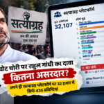 गजब है! वोट चोरी पर राहुल गांधी का दावा निकला बेअसर, अपने ही सत्याग्रह वेबसाइट पर 32,107 में सिर्फ 435 मामले